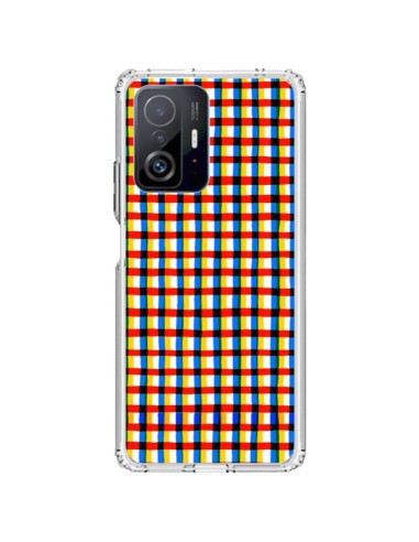 Coque Xiaomi 11T / 11T Pro Crossed Eyes Lines Red - Ninola Design