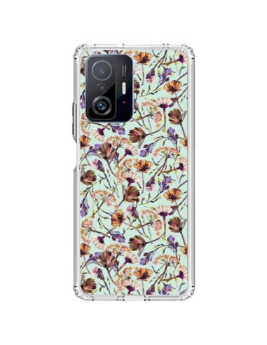 Coque Xiaomi 11T / 11T Pro Dry Blue Flowers - Ninola Design