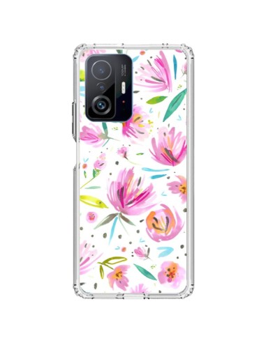 Cover Xiaomi 11T / 11T Pro Painterly Waterolor Texture Fiori - Ninola Design