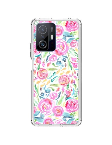 Coque Xiaomi 11T / 11T Pro Speckled Watercolor Pink - Ninola Design