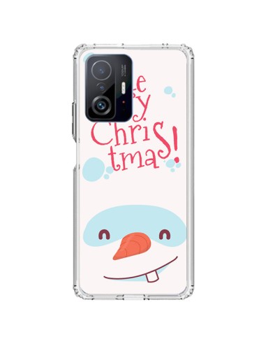 Coque Xiaomi 11T / 11T Pro Bonhomme de Neige Merry Christmas Noël - Nico