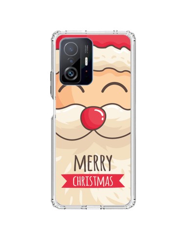 Coque Xiaomi 11T / 11T Pro Moustache du Père Noël Merry Christmas - Nico