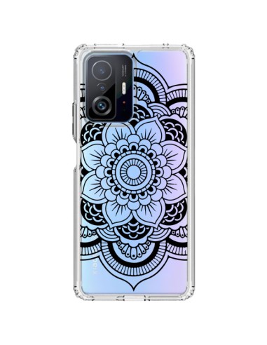 Coque Xiaomi 11T / 11T Pro Mandala Noir Azteque Transparente - Nico