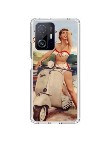 Cover Xiaomi 11T / 11T Pro Pin Up With Love From the Riviera Vespa Vintage - Nico