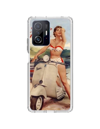 Coque Xiaomi 11T / 11T Pro Pin Up With Love From Monaco Vespa Vintage - Nico