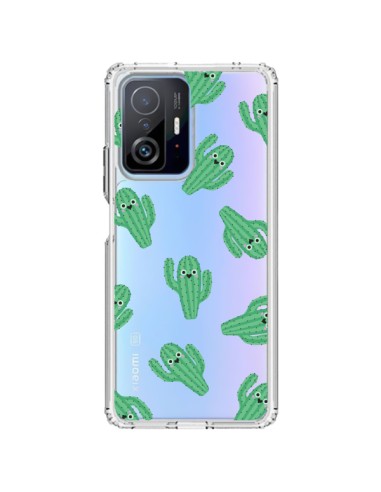 Coque Xiaomi 11T / 11T Pro Chute de Cactus Smiley Transparente - Nico