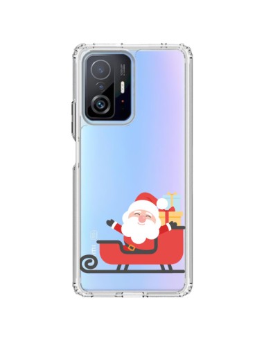 Coque Xiaomi 11T / 11T Pro Père Noël et son Traineau transparente - Nico