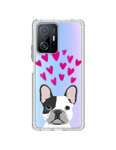 Xiaomi 11T / 11T Pro Case Bulldog Heart Dog Clear - Pet Friendly