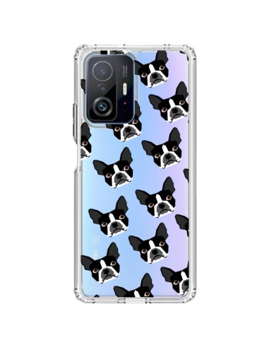 Cover Xiaomi 11T / 11T Pro Cani Boston Terrier Trasparente - Pet Friendly