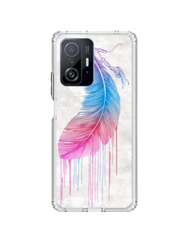 Coque Xiaomi 11T / 11T Pro Plume arc-en-ciel - Rachel Caldwell