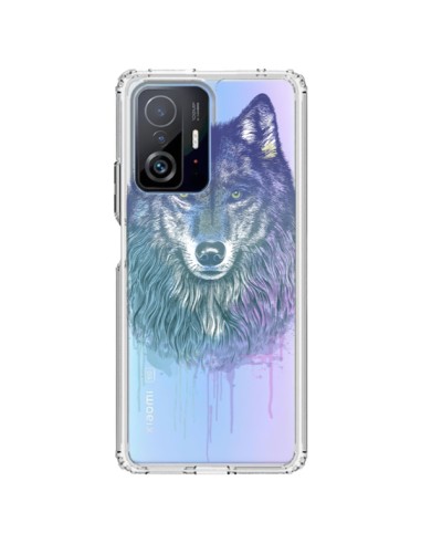Coque Xiaomi 11T / 11T Pro Loup Wolf Animal Transparente - Rachel Caldwell