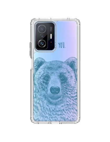 Cover Xiaomi 11T / 11T Pro I Love You Orso Trasparente - Rachel Caldwell