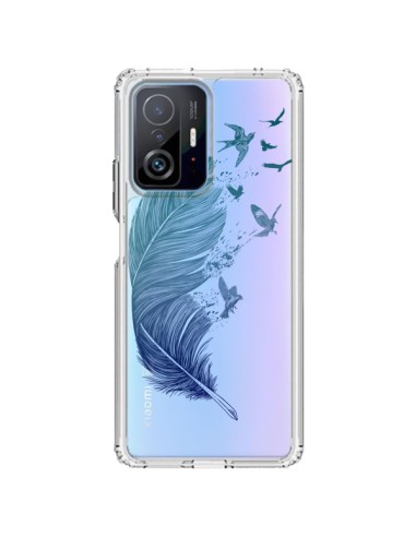 Coque Xiaomi 11T / 11T Pro Plume Feather Fly Away Transparente - Rachel Caldwell
