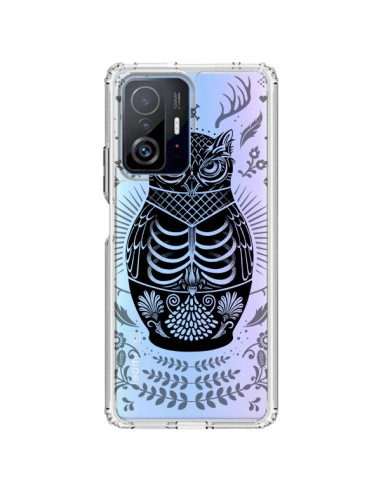 Cover Xiaomi 11T / 11T Pro Owl Gufo Scheletro Trasparente - Rachel Caldwell