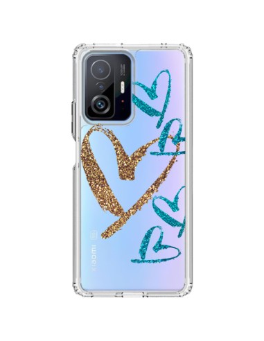 Coque Xiaomi 11T / 11T Pro Coeurs Heart Love Amour Transparente - Sylvia Cook