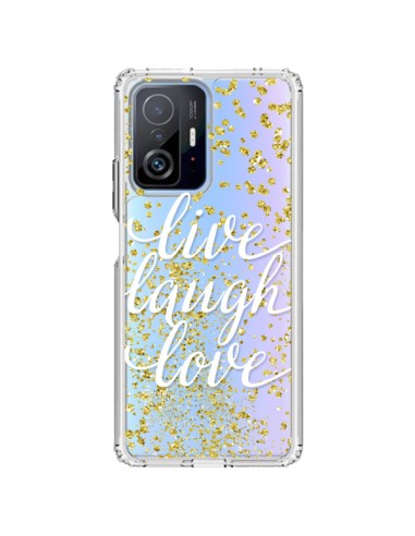 Coque Xiaomi 11T / 11T Pro Live, Laugh, Love, Vie, Ris, Aime Transparente - Sylvia Cook