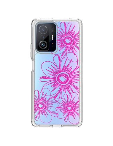 Coque Xiaomi 11T / 11T Pro Spring Flower Fleurs Roses Transparente - Sylvia Cook