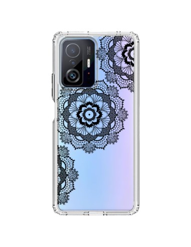 Coque Xiaomi 11T / 11T Pro Triple Mandala Noir Black Transparente - Sylvia Cook