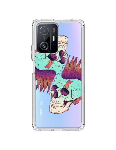 Cover Xiaomi 11T / 11T Pro Teschio Punk Doppio Trasparente - Victor Vercesi