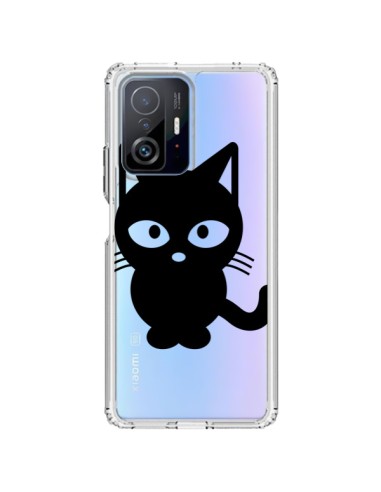 Coque Xiaomi 11T / 11T Pro Chat Noir Cat Transparente - Yohan B.