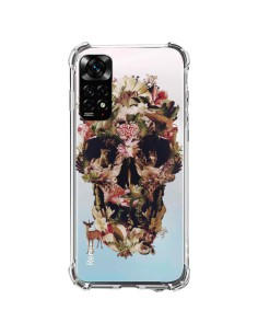 Coque Xiaomi Redmi Note 11 / 11S Jungle Skull Tête de Mort Transparente - Ali Gulec