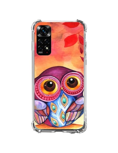 Coque Xiaomi Redmi Note 11 / 11S Chouette Feuilles Automne - Annya Kai