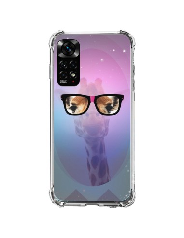 Coque Xiaomi Redmi Note 11 / 11S Girafe Geek à Lunettes - Aurelie Scour