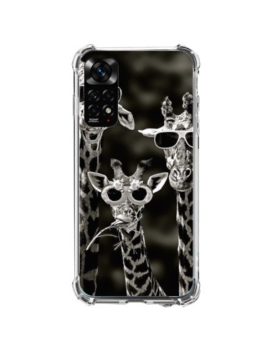 Coque Xiaomi Redmi Note 11 / 11S Girafe Swag Lunettes Familiy Giraffe - Asano Yamazaki