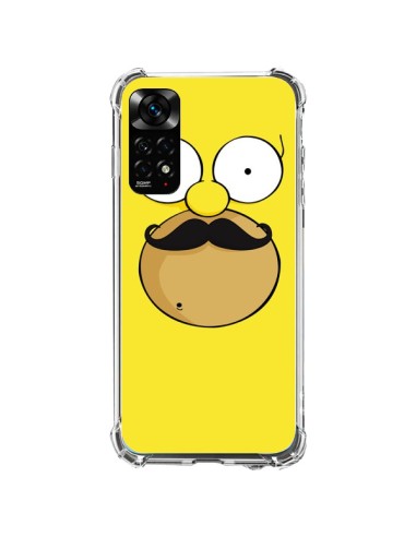 Coque Xiaomi Redmi Note 11 / 11S Homer Movember Moustache Simpsons - Bertrand Carriere