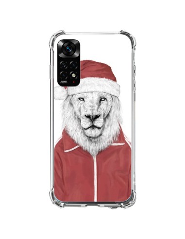 Coque Xiaomi Redmi Note 11 / 11S Santa Lion Père Noel - Balazs Solti