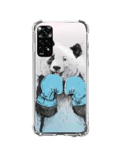 Coque Xiaomi Redmi Note 11 / 11S Winner Panda Gagnant Transparente - Balazs Solti