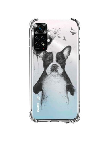 Cover Xiaomi Redmi Note 11 / 11S Amore Bulldog Cane Trasparente - Balazs Solti