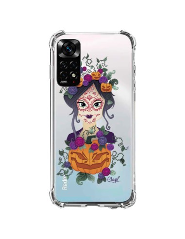 Cover Xiaomi Redmi Note 11 / 11S Donna Occhi Chiusi Santa Muerte Trasparente - Chapo