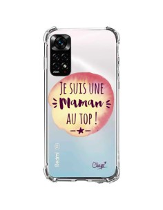 Xiaomi Redmi Note 11 / 11S Case I'm a Top Mom Orange Clear - Chapo