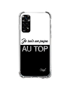 Coque Xiaomi Redmi Note 11 / 11S Je suis un Papa au Top Noir - Chapo