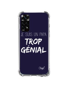 Coque Xiaomi Redmi Note 11 / 11S Je suis un Papa trop Génial Bleu Marine - Chapo
