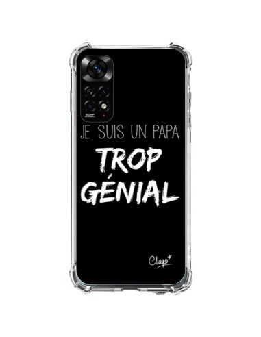 Coque Xiaomi Redmi Note 11 / 11S Je suis un Papa trop Génial Noir - Chapo