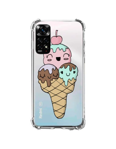 Cover Xiaomi Redmi Note 11 / 11S Gelato Estate Ciliegia Trasparente - Claudia Ramos