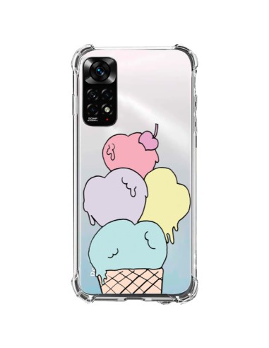 Xiaomi Redmi Note 11 / 11S Case Ice cream Summer Heart Clear - Claudia Ramos