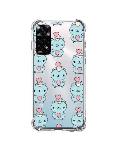 Coque Xiaomi Redmi Note 11 / 11S Hamster Love Amour Transparente - Claudia Ramos