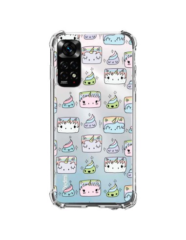 Coque Xiaomi Redmi Note 11 / 11S Licorne Unicorn Cute Swag Transparente - Claudia Ramos