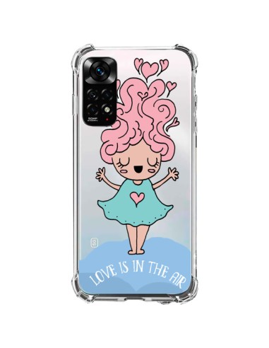 Xiaomi Redmi Note 11 / 11S Case Love Is In The Air Girl Clear - Claudia Ramos