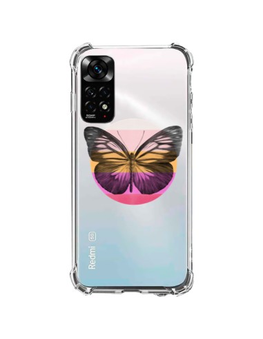 Cover Xiaomi Redmi Note 11 / 11S Farfalla Trasparente - Eric Fan