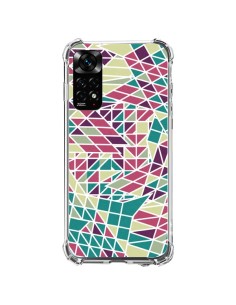Xiaomi Redmi Note 11 / 11S Case Aztec Triangles Green Purple - Eleaxart