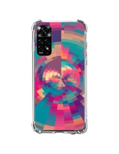 Coque Xiaomi Redmi Note 11 / 11S Spirales de Couleurs Rose Violet - Eleaxart