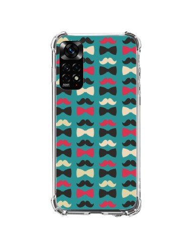 Coque Xiaomi Redmi Note 11 / 11S Hipster Moustache Noeud Papillon - Eleaxart