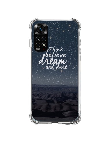 Coque Xiaomi Redmi Note 11 / 11S Think believe dream and dare Pensée Rêves - Eleaxart