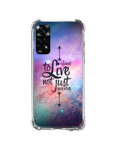 Coque Xiaomi Redmi Note 11 / 11S I want to live Je veux vivre - Eleaxart