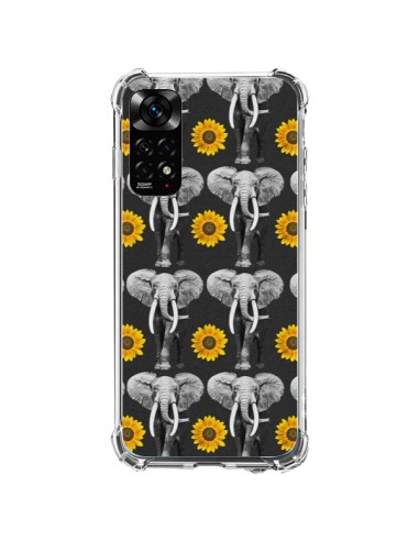 Xiaomi Redmi Note 11 / 11S Case Elephant Sunflowers - Eleaxart