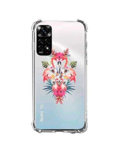 Coque Xiaomi Redmi Note 11 / 11S Tropicales Flamingos Tropical Flamant Rose Summer Ete - Eleaxart